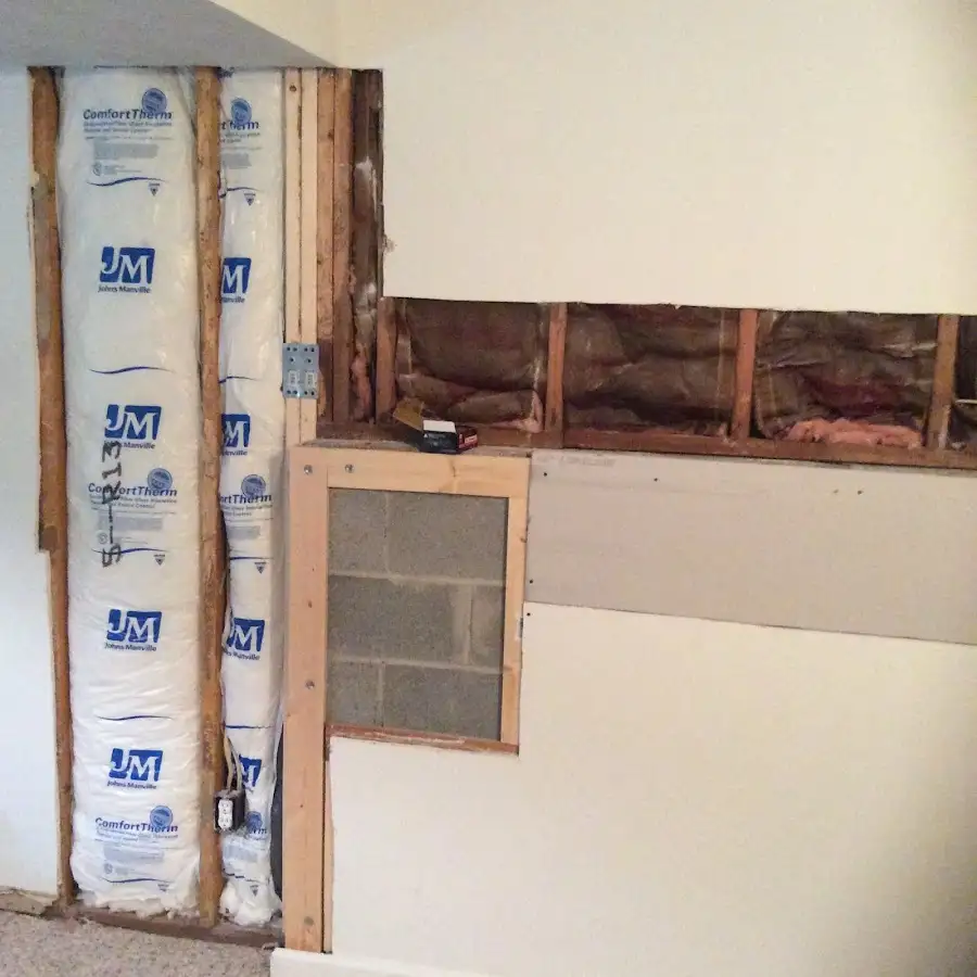 Wall insulation replacement during Basement Flood Cleanup in Lauderdale-by-the-Sea